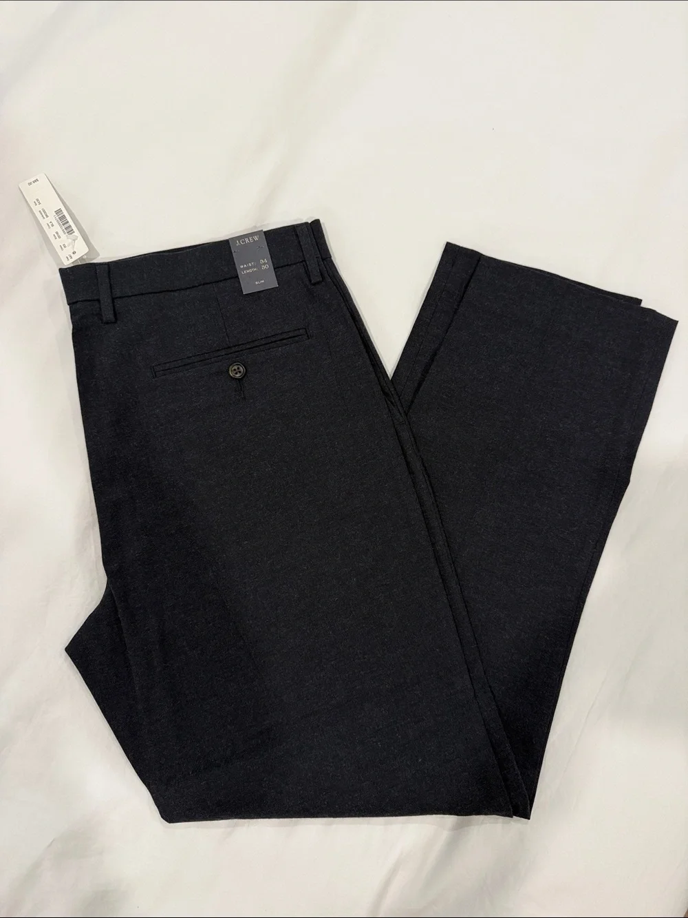 J. Crew Men's Black Dress Trousers